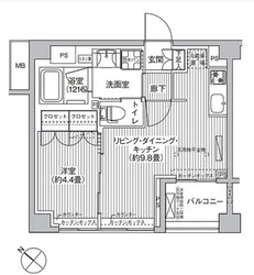 シティカレント目黒学芸大学の物件間取画像